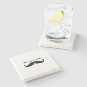 Posavasos De Piedra Mustache negro