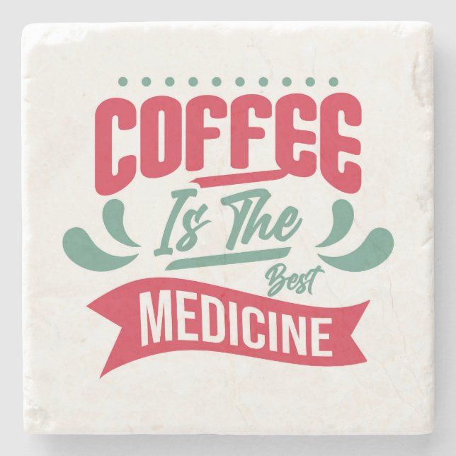Posavasos De Piedra Muy Frío y Lindo Café o Java (Anverso)