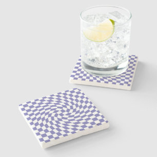 Posavasos De Piedra Muy peri chequeos retro psicodélicos 