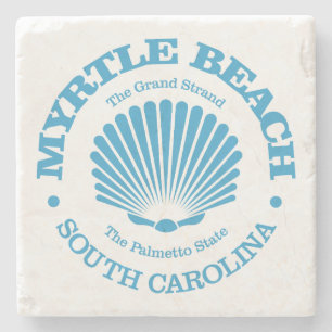 Posavasos De Piedra Myrtle Beach (concha de mar)
