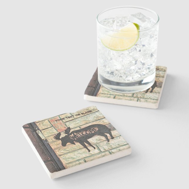 Posavasos De Piedra Mystic Moose (Lateral)
