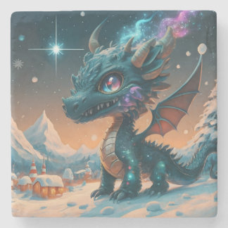 Posavasos De Piedra Mystical Chibi Dragon Winscape