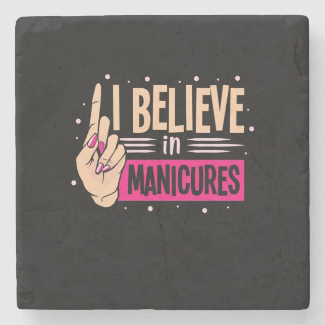 Posavasos De Piedra Nail Boss Cree En Las Manicuras (Anverso)