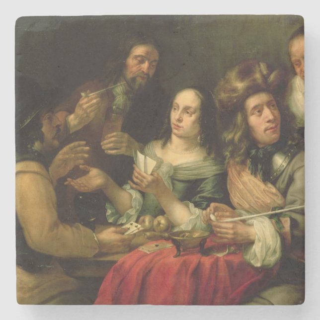 Posavasos De Piedra Naipes (Anverso)