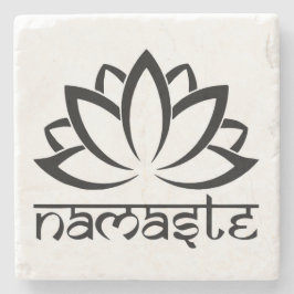 Posavasos De Piedra Namaste, flor Lotus, yoga, castores espirituales