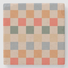 Naranja azul beige Brown Checkered Gingham Pattern
