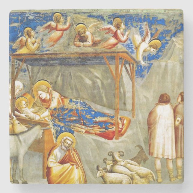 Posavasos De Piedra Natividad Nacimiento de Jesús (Anverso)
