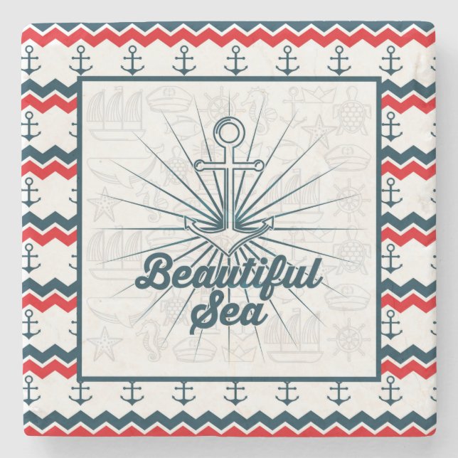 Posavasos De Piedra Náutico (Anverso)