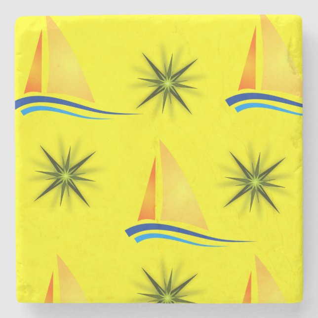 Posavasos De Piedra Navegación por la montaña rusa de piedra de Marble (Anverso)