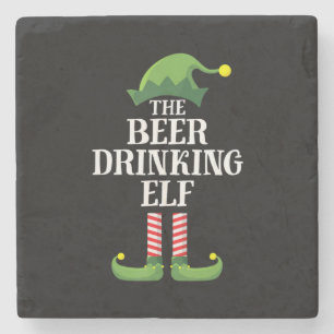 Posavasos De Piedra Navidad bebiendo cerveza Cumpleaños