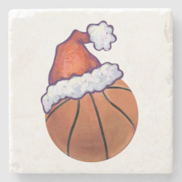 Posavasos De Piedra Navidad del baloncesto