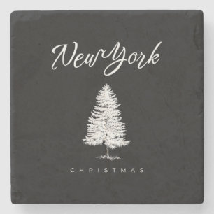 Posavasos De Piedra Navidad en Nueva York