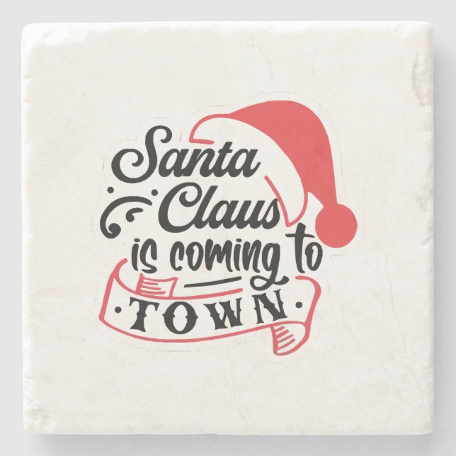 Posavasos De Piedra Navidades acercándose  (Anverso)