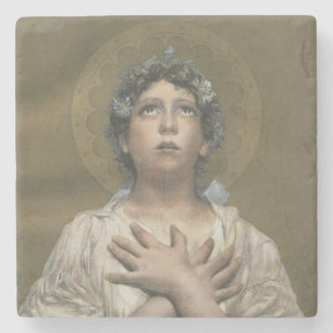 Posavasos De Piedra Navidades Angel