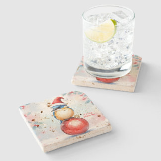 Posavasos De Piedra Navidades Bird Stone Coaster