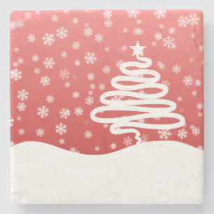 Posavasos De Piedra Navidades blancos