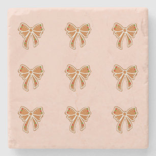 Posavasos De Piedra Navidades Bow Cookies