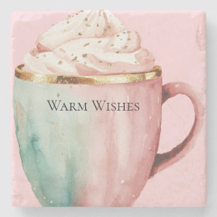 Posavasos De Piedra Navidades Cocoa Gold Rubor Pink Mint Warm Wiers