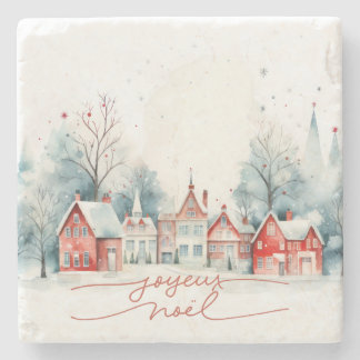 Posavasos De Piedra Navidades Cute Winter Woodland Watercolor