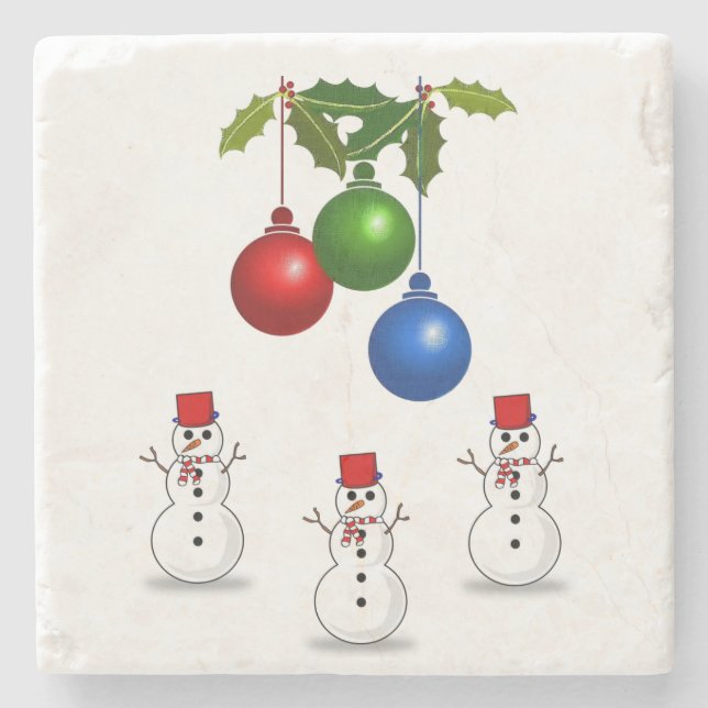 Posavasos De Piedra Navidades de la Pascua de Mármol Stone (Anverso)