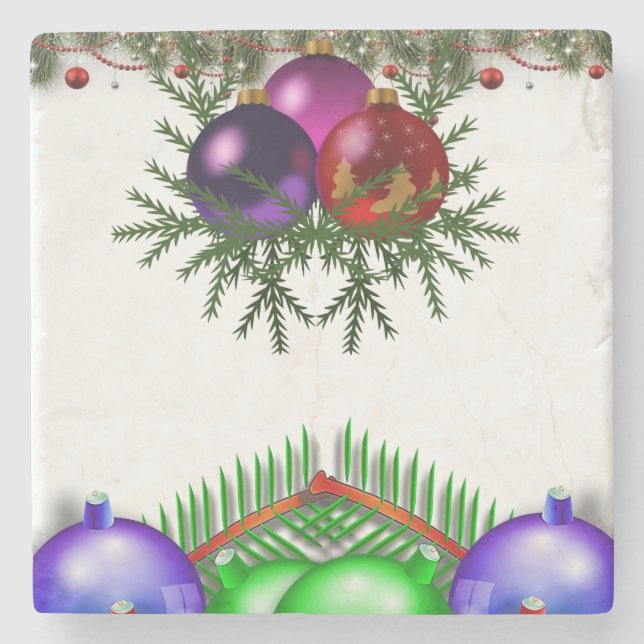 Posavasos De Piedra Navidades de la Pascua de Mármol Stone (Anverso)