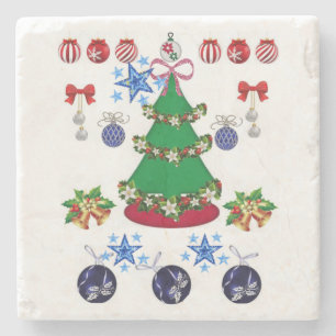 Posavasos De Piedra Navidades de la Pascua de Mármol Stone
