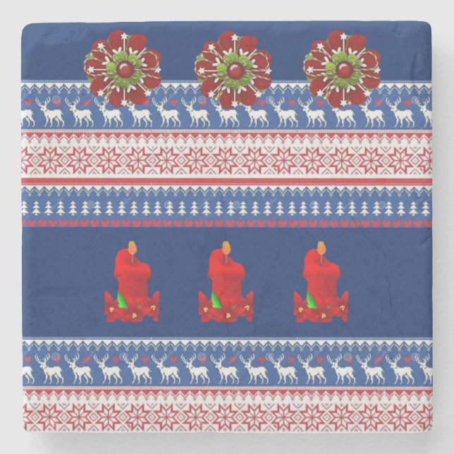 Posavasos De Piedra Navidades de la Pascua de Mármol Stone (Anverso)