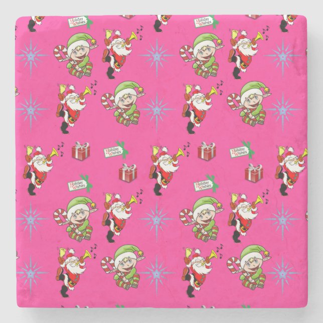 Posavasos De Piedra Navidades de la Pascua de Mármol Stone (Anverso)