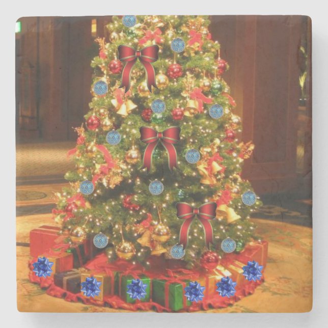 Posavasos De Piedra Navidades de la Pascua de Mármol Stone (Anverso)