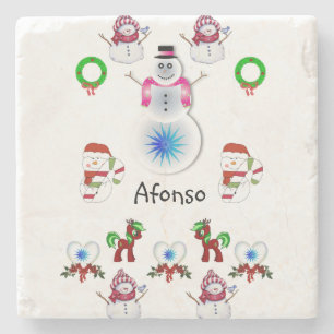 Posavasos De Piedra Navidades de la Pascua de Mármol Stone