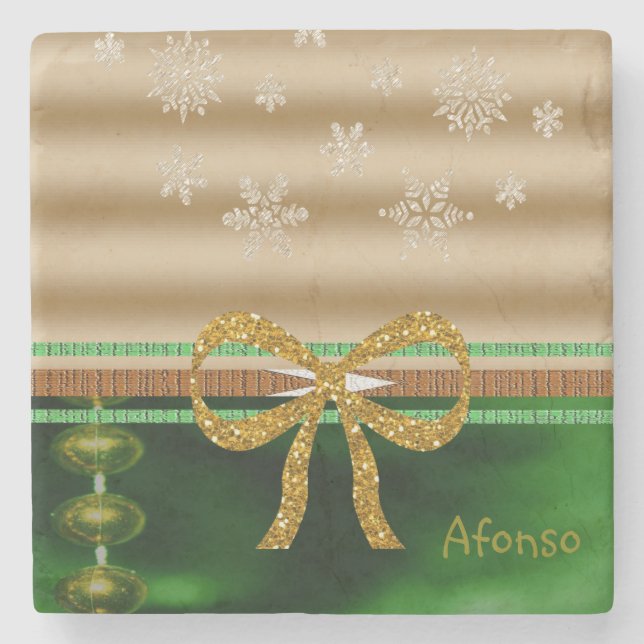 Posavasos De Piedra Navidades de la Pascua de Mármol Stone (Anverso)