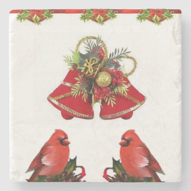 Posavasos De Piedra Navidades de la Pascua de Mármol Stone (Anverso)