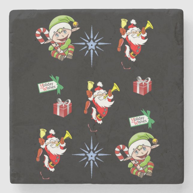 Posavasos De Piedra Navidades de la Pascua de Mármol Stone (Anverso)