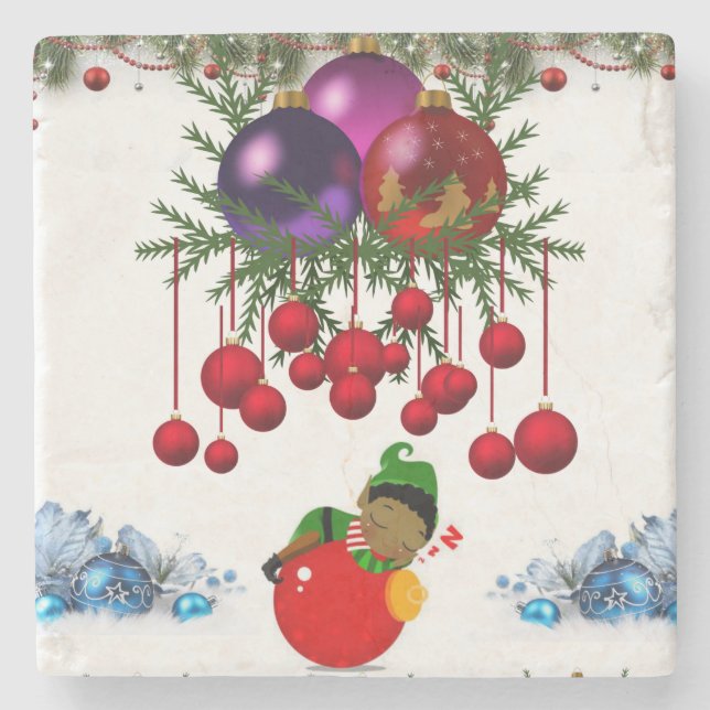 Posavasos De Piedra Navidades de la Pascua de Mármol Stone (Anverso)