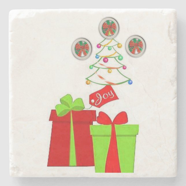 Posavasos De Piedra Navidades de la Pascua de Mármol Stone (Anverso)