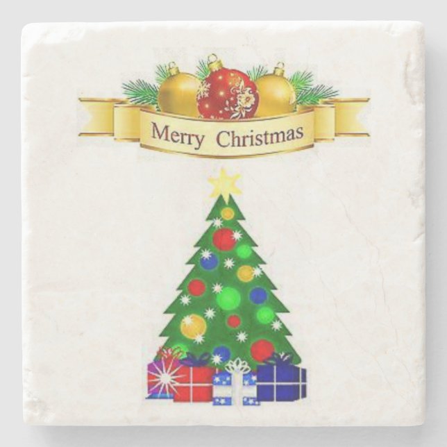 Posavasos De Piedra Navidades de la Pascua de Mármol Stone (Anverso)