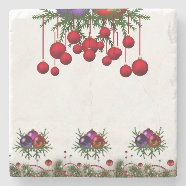 Posavasos De Piedra Navidades de la Pascua de Mármol Stone (Anverso)