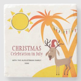 Posavasos De Piedra Navidades de Nueva Zelanda en JULIO