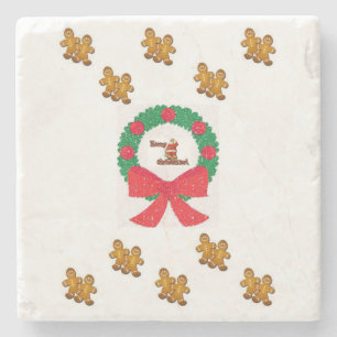 Posavasos De Piedra Navidades de Pascua de Piedra de Mármol de Gingpan