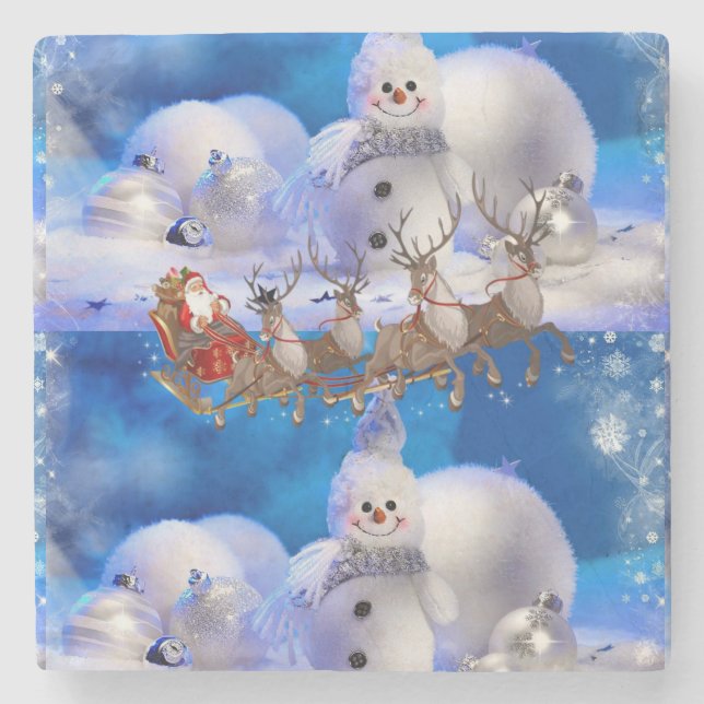 Posavasos De Piedra Navidades de Pascua de Piedra Santa Marble (Anverso)