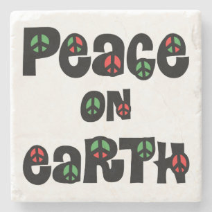 Posavasos De Piedra Navidades de Paz en la Tierra