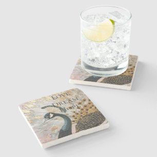 Posavasos De Piedra Navidades de Peacock Gold