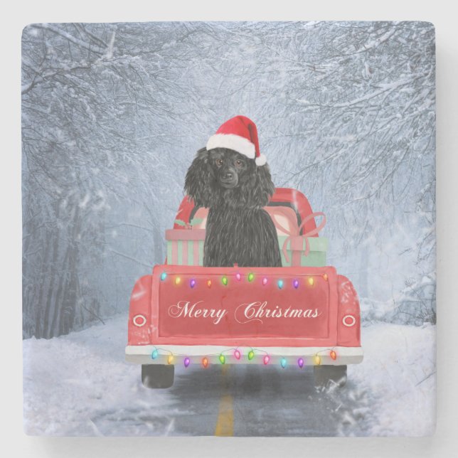 Posavasos De Piedra Navidades de podle (Anverso)