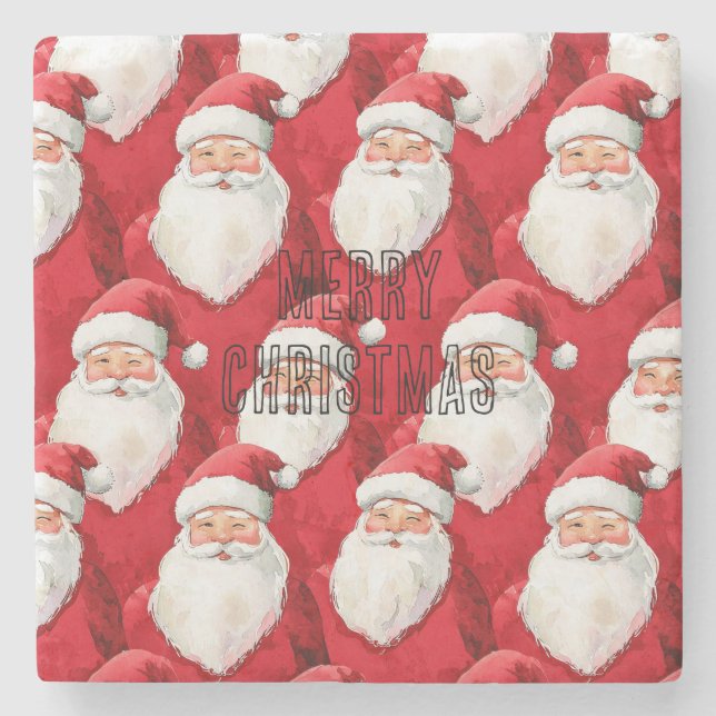 Posavasos De Piedra Navidades de Santa Claus (Anverso)
