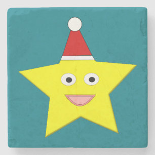 Posavasos De Piedra Navidades felices Star Stone Coaster