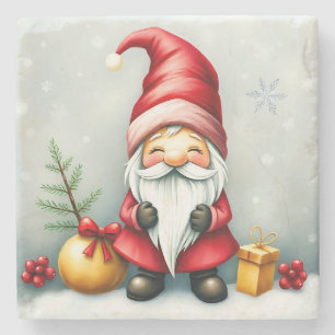 Posavasos De Piedra Navidades festivos y acogedores enmascarados