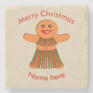 Posavasos De Piedra Navidades Fiesta Gingerbread Mujer