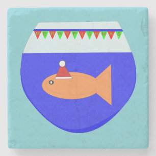 Posavasos De Piedra Navidades Fiesta Goldfish