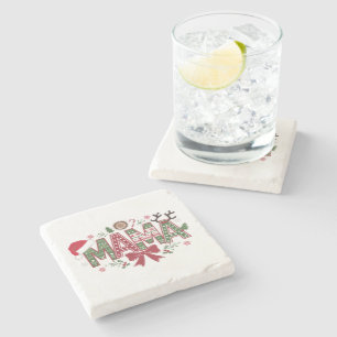 Posavasos De Piedra Navidades Mama Coquette Bow Mama Claus Tree Cake