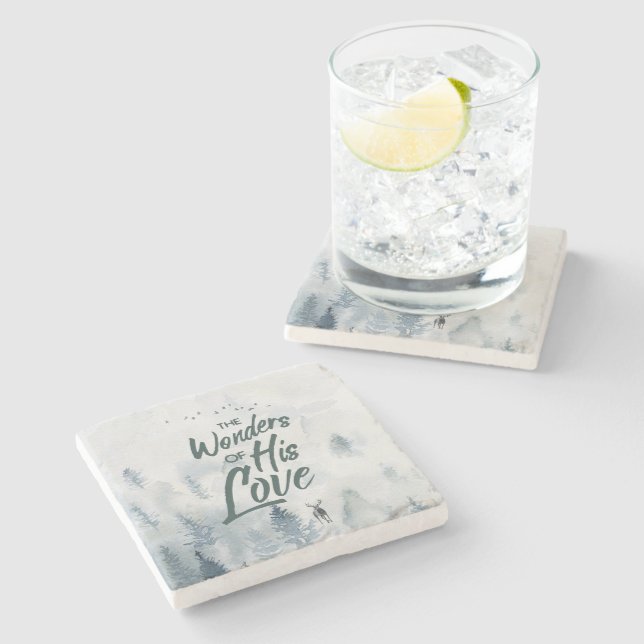 Posavasos De Piedra Navidades Maravillas religiosas de sus bendiciones (Lateral)